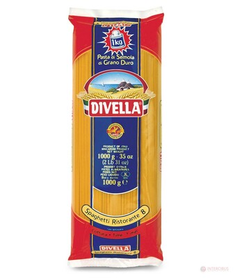 Špagety no.8 semolínové 1kg DIVELLA