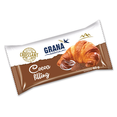 Croissant s kakaovou náplňou 60g/30ks GRANA NATURA