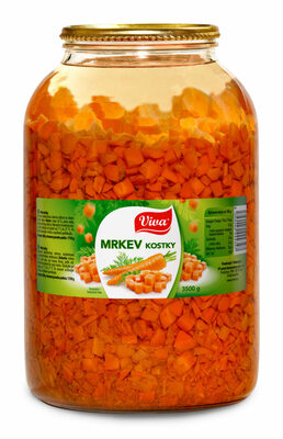 Mrkva kocky steril. 3500g sklo VIVA