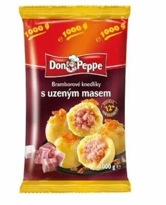 Knedličky zemiakové plnené údeným mäsom mraz. 1kg DON PEPPE