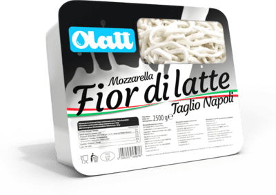 Mozzarella Fior di latte Taglio Napoli STRÚHANÁ 50% 2,5kg OLATT