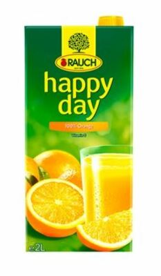Happy Day džús pomaranč 100% 2L RAUCH