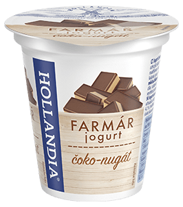Jogurt krémový čoko-nugát 125g HOLLANDIA