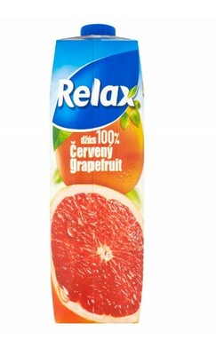 Džús červený grep 100% 1L RELAX