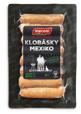 Klobásky mexiko (jalapenos) 190 g VB MECOM