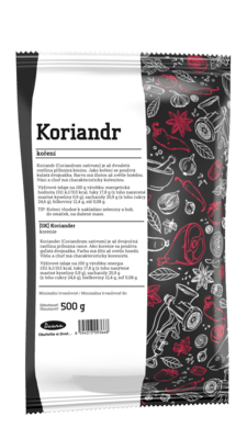 Koriander CELÝ vrecko 500g DRANA