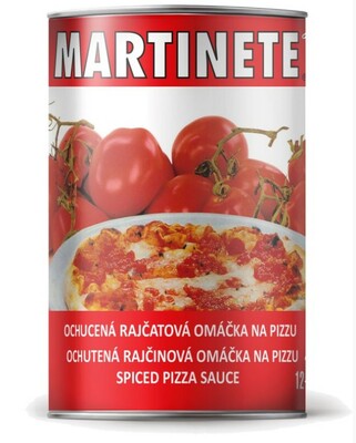 Pizza omáčka - OCHUTENÁ plech 4150g (brix 12-14) MARTINETE