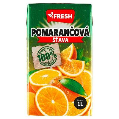 Džús pomaranč 100% 1L FRESH